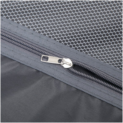 14 "/ 20" 2 pièces / ensemble dans un bagage à roulettes en ABS, avec serrure à combinaison, étui à cosmétiques 14 "(gris foncé)