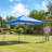 10 x 10 ft Pop Up Canopy Tent with One Push Setup, Easy Setup Outdoor Portable Instant Canopy Shelter with Wheeled Carry Bag, Sandbags, Adjustable Height for Parties, Events, Dark Blue-123817725