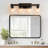 4 - Light Wooden Dimmable bathroom Vanity Light Over Mirror With Clear Glass Shades, Farmhouse Wall Light Fixture For Bathroom, Bedroom, Hallway-618535528