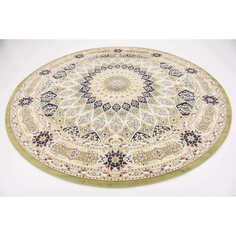 Tapis traditionnel Kelayeh couleur jardin