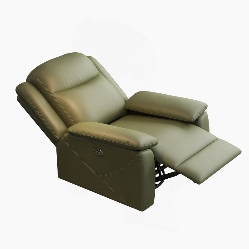 Rocker Recliner Chair With USB Charging Port, 360° Swivel Recliner Sofa, Oversized Electric Reclining Sofa For Adults, Nursing Chair With Overstuffed Cushion And Back( GREEN)