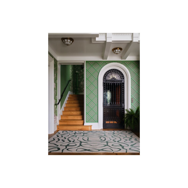 Ken Fulk Sonic Spruce Area Rug, Rectangle 4' x 6'