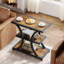 Table d'appoint latérale avec tablettes de rangement à 3 niveaux