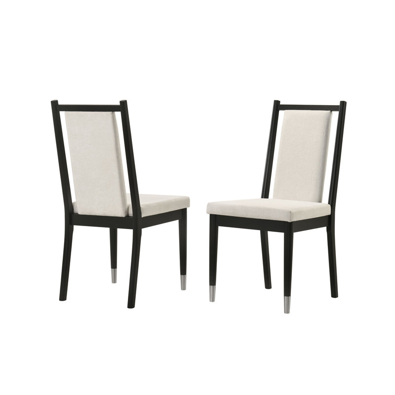 Chaises de salle à manger en bois massif Thian
