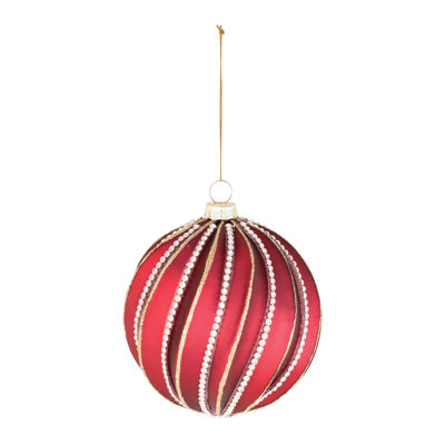 Ornement boule de bijoux en verre (ensemble de 6)