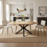Ensemble de table de salle à manger extensible 5 pièces, table de salle à manger extensible ronde à ovale avec chaises rembourrées