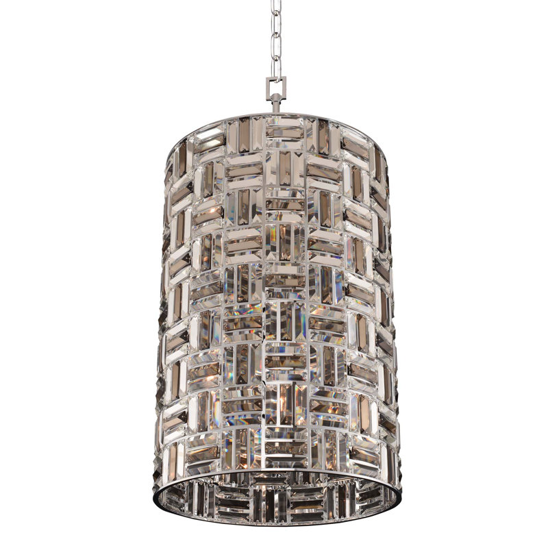 Modello Chrome Tiered Chandelier Allegri, 38", 8