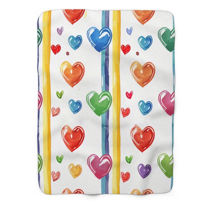 Rainbow Joy - 1 Piece Premium Blanket, 50" W x 60" L