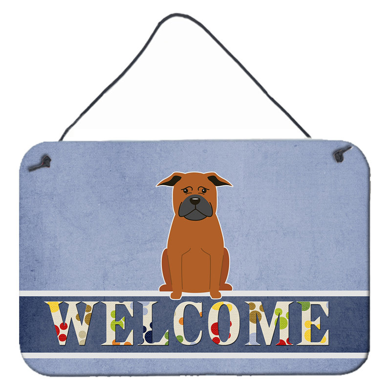 Décoration murale « welcome » dans tapis bikini summer, Chien, Chien chinois de Chongqing, Os