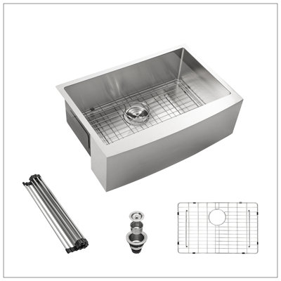 Évier de cuisine 33 en nickel brossé 33 po - 33 po