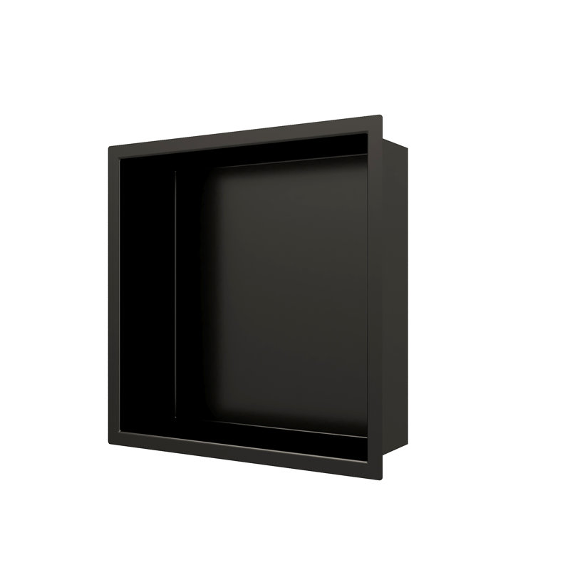 Niche de douche encastrée en acier inoxydable, Black