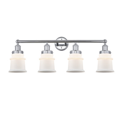 Petit luminaire pour salle de bain 4 lumières Cailen de la collection Edison