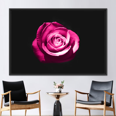 Pink Rose Photography, Contemporary Canvas Art, Rose Poster, Pink Rose Canvas, Rose Lover Gift Art Canvas, Botanical Canvas Art,