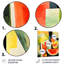 Cubique vert pastèque, motif 3 - Melon, art mural en métal-101153737