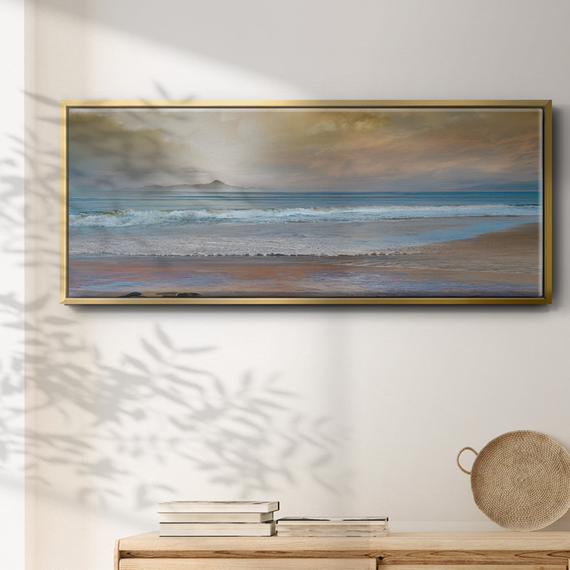 Private Island- Framed Canvas, 20" H x 50" W