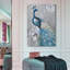 Paon - peinture sur toile tendue