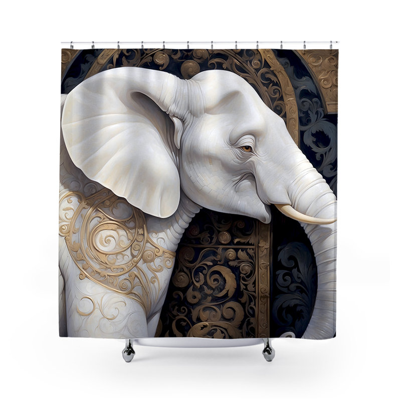 Rideau de douche éléphant, Decca Elephant