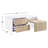 Rectangular Coffee Table with Pull-Out Table, White High Gloss