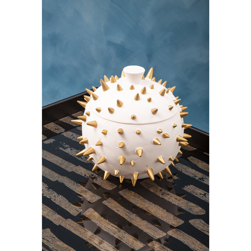 Aidrian Abstract Decorative Box, 19cm H x 21cm W x 20cm D