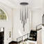 9 - Light Matte Black LED Pendant