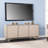Theos Unfinished TV Stand for TVs up to 50"