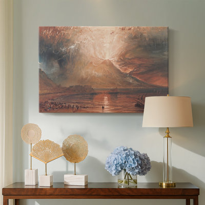 J.M.W. Turner "Vesuvius in Eruption" - Museum Quality Gallery Wrapped Canvas Wall Art