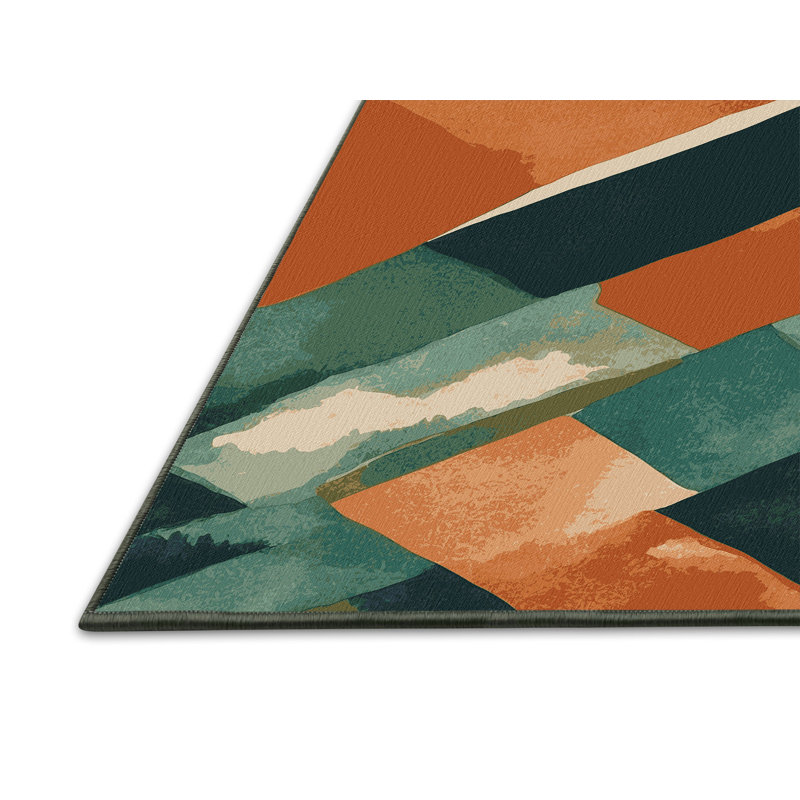 Sandstone Serpents Rug, Square 7'