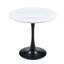 Table de salle à manger ronde Mid-Century moderne avec piédestal peu encombrant-861322620