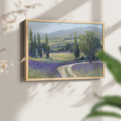 Lavande pré II - reproduction encadrée