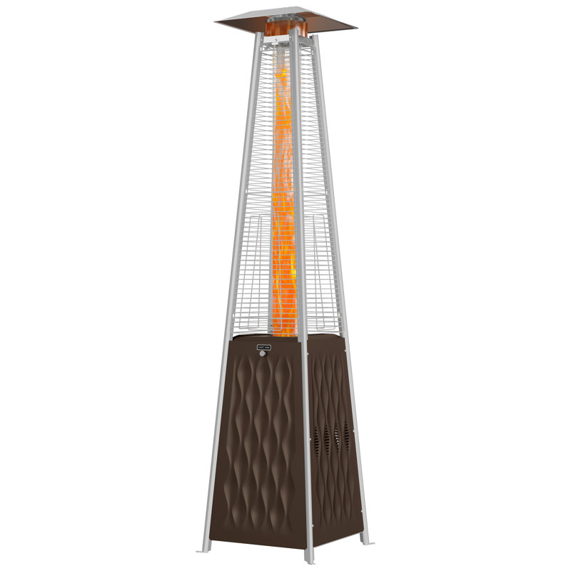 Chauffe-terrasse pyramide Eeast Oak 50 000 BTU, Brun