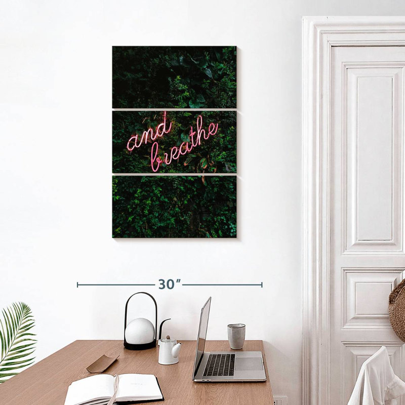 Tergel et Breathe, typographie, H 32 po x l 20 po
