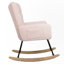 Chaise berçante rembourrée avec dossier haut-100911642