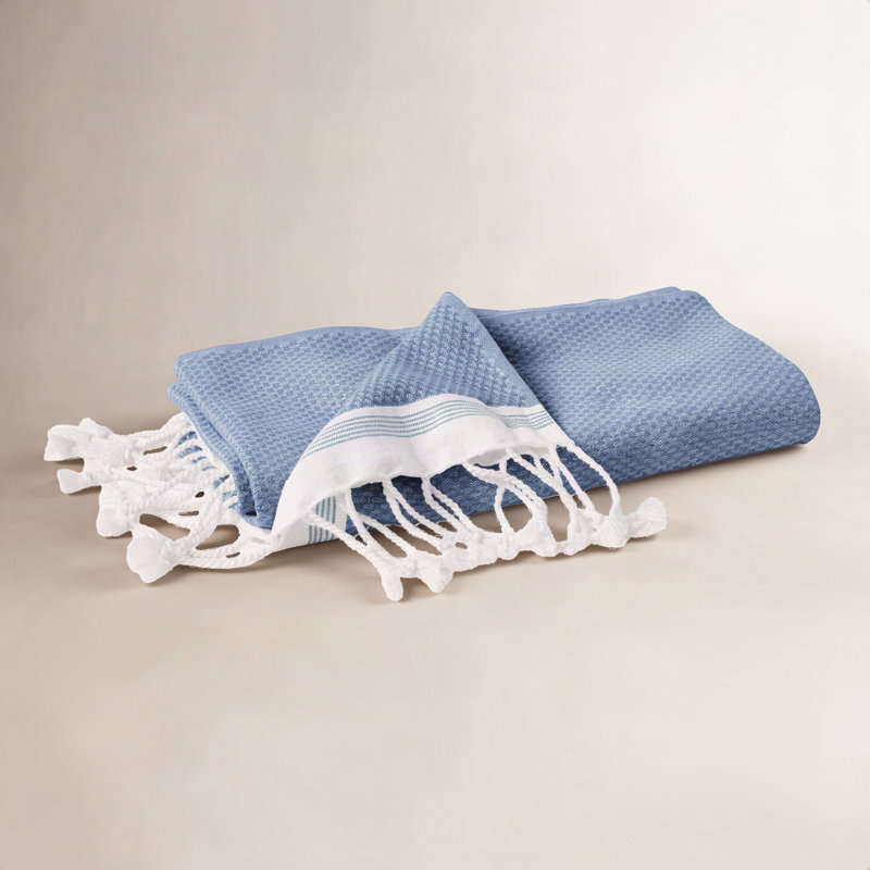 Serviette de bain méditerranéenne biologique, Jet de lac / mer, Serviette de bain