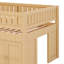 Lit mezzanine avec armoire de rangement et tableau noir-898266543