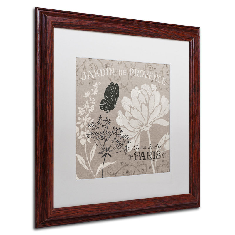 Daphne Brissonnet 16" White Matte Framed Canvas Graphic Art