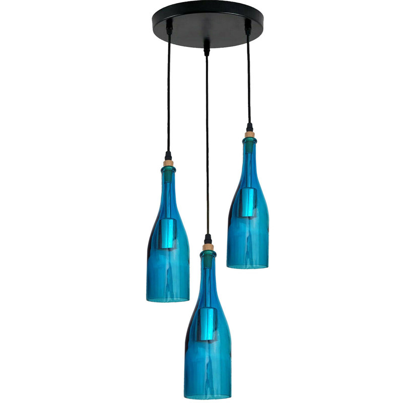 Carlee 3 - Light Cluster Pendant, Blue