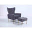 Fauteuil d'appoint avec repose-pieds Wickham Polperro-1856203123