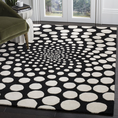 Jorie Hand Tufted Wool And Viscose Abstract Rug