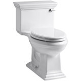 Memoirs Elongated 1.28 GPF Toilet with Aquapiston Flush Technology and Left-Hand Trip Lever