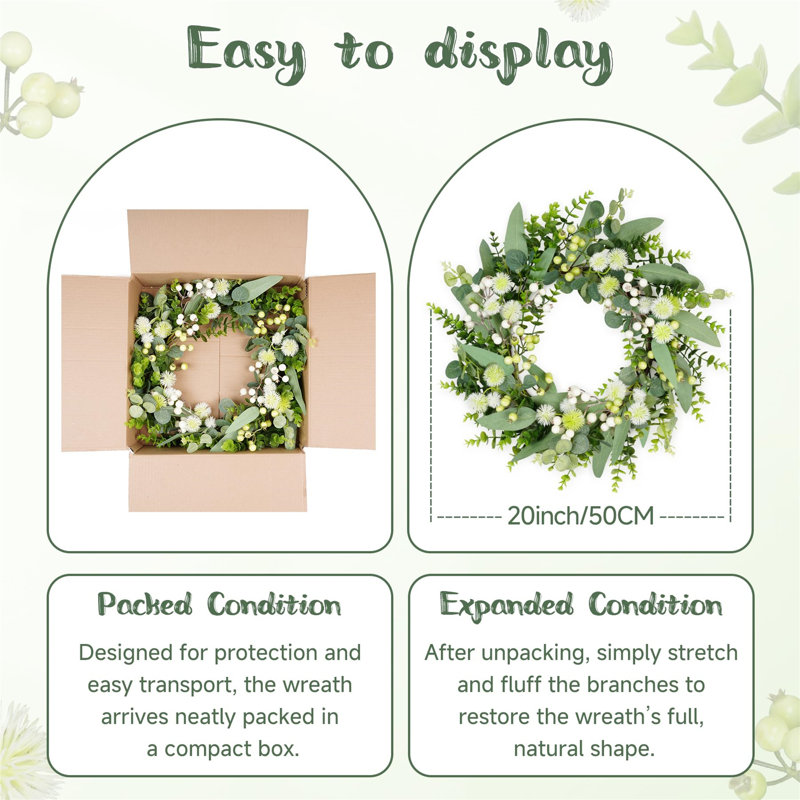 Plastic 32cm Wreath