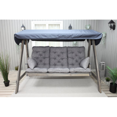 Youngs 3 - Person Hanging Porch Swing and Cushions