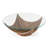 Sunrise - Contemporary Glass + Walnut Round Coffee Table