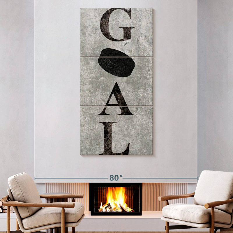 Hockey Goal Typography