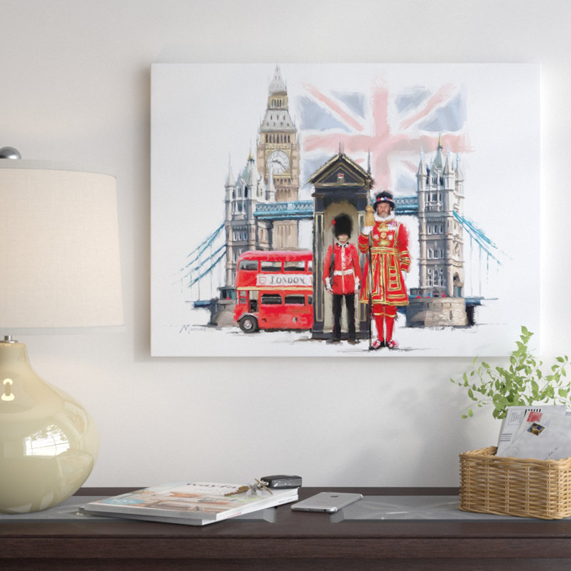 « london », reproduction sur toile tendue, H 14 po x l 19 po x P 2 po