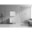 Meuble-lavabo moderne autoportant blanc Eileen de 91 cm (36 pouces) de marque Tennant, lavabo simple, dessus en composite acrylique, entièrement assemblé