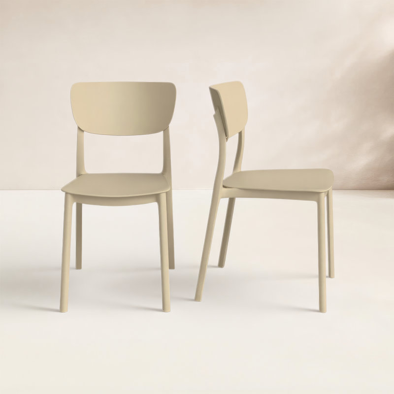 Chaise d'appoint de salle à manger Farrah, Taupe