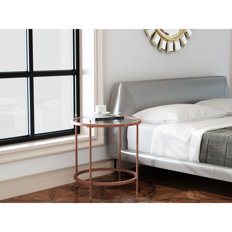 Table de bout en verre Ashalee