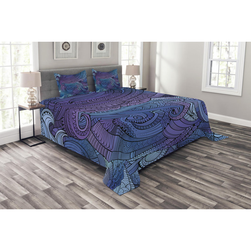 Traditional Polyester Multi Coverlet, Queen Coverlet + 2 Shams