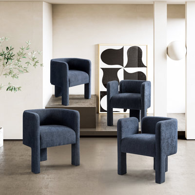 Fauteuil rembourré avec dossier bas H 18,5 po Braien
