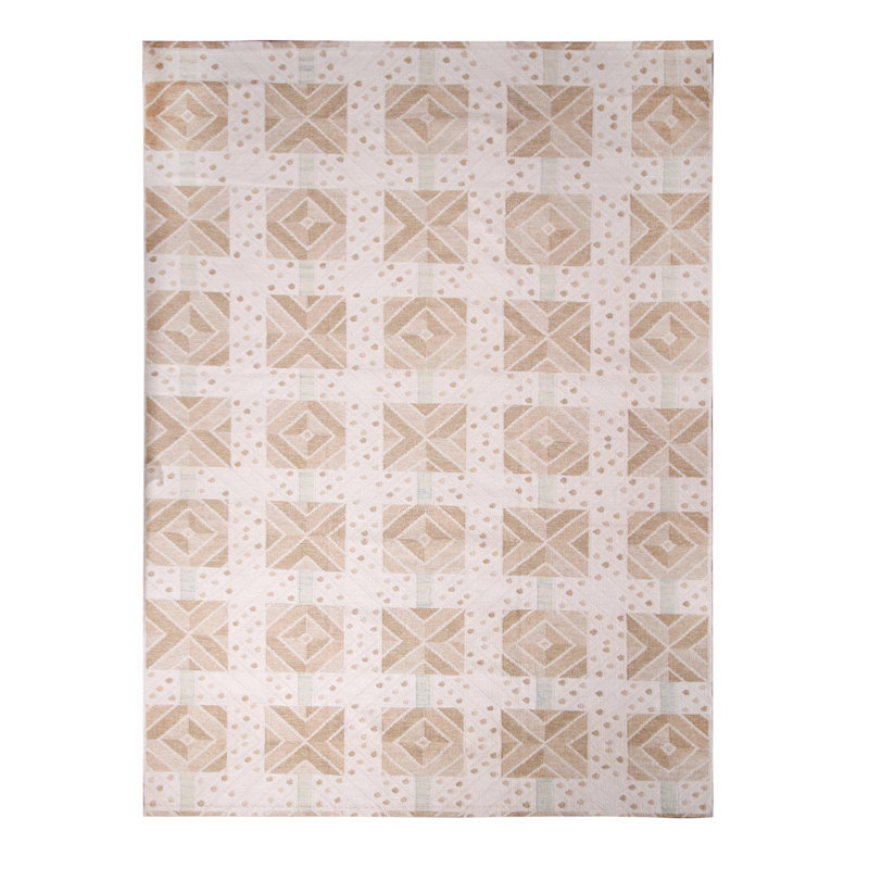 Scandinavian Hand Knotted Wool Geometric Area Rug, Rectangle 12' x 18'